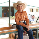 Camisa Cinch Boys Mod MTW7060410 Orange