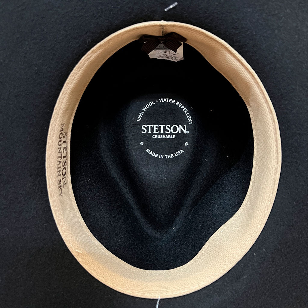 Stetson Mountain Sky Black Crushable – CACTUS ROPES MEXICO