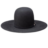 Resistol Midnight 6X Black Open Crown
