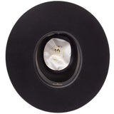 Resistol Midnight 6X Black Open Crown