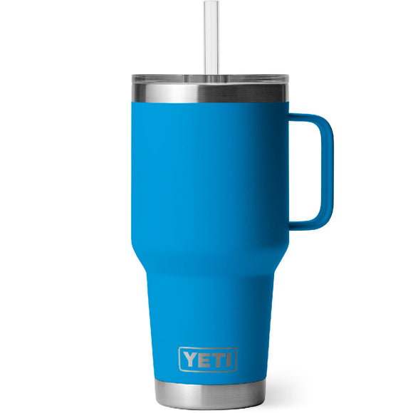 Taza Yeti Rambler 35 oz Straw Cup Big Wave Blue