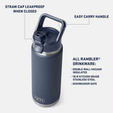 Termo Yeti Rambler 26oz C Straw Bottle Dsrt Bloom