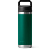 Termo Yeti Rambler 18 Oz Bottle Chug Black Forest Green