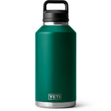 Termo Yeti Rambler 64 oz Bottle Chug Black Forest Green
