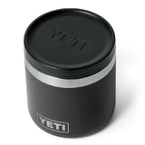 Tupper Yeti Rambler 8 Oz Food Jar Black