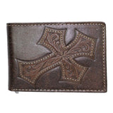 Cartera Nocona Hombre Vaquera Cruz Cincelada