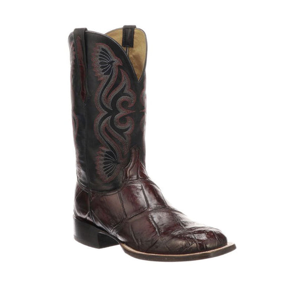 Botas Lucchese Roy CL1071.WF Black Cherry Alligator