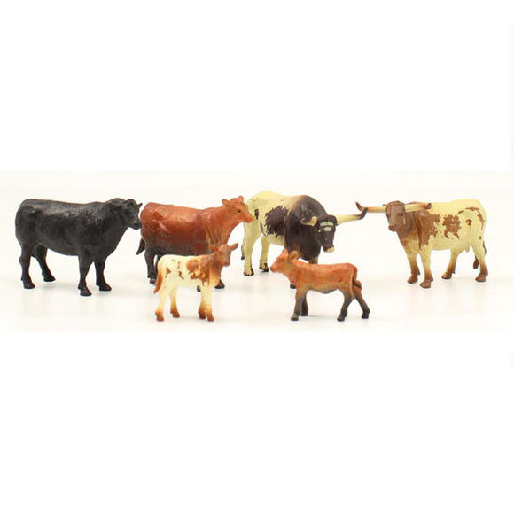 Bigtime Barnyard Set De Toros, Vacas y Becerros