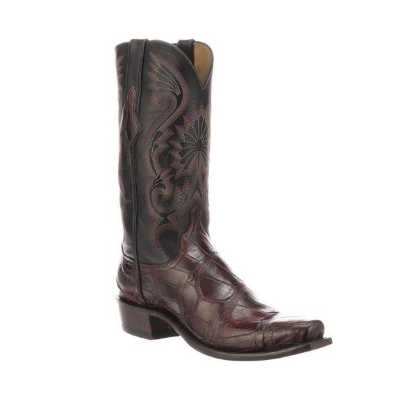 Botas Lucchese Rio N1186.73 Black Cherry Alligator