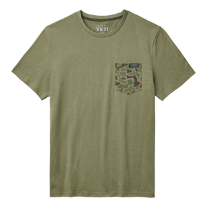 Playera Yeti Mod Camo Pocket SST Heather Olive